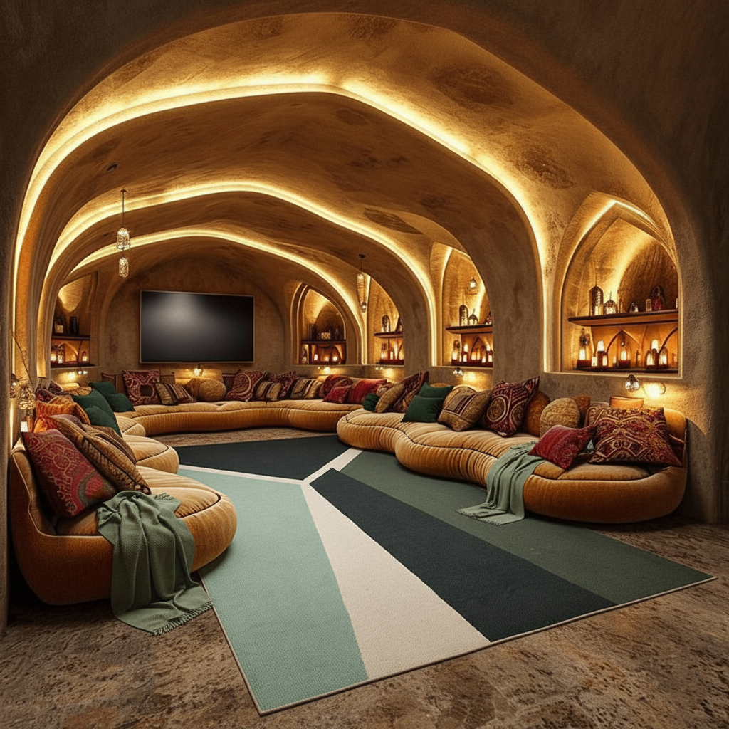 Olive Contrast carpet