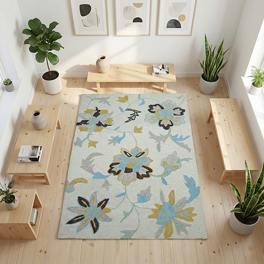 Soft Pastel Garden Carpet