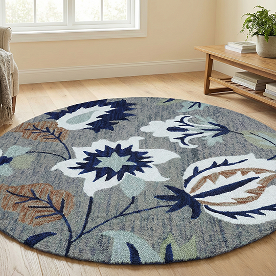 Aurora Curve Handmade Wool carpet