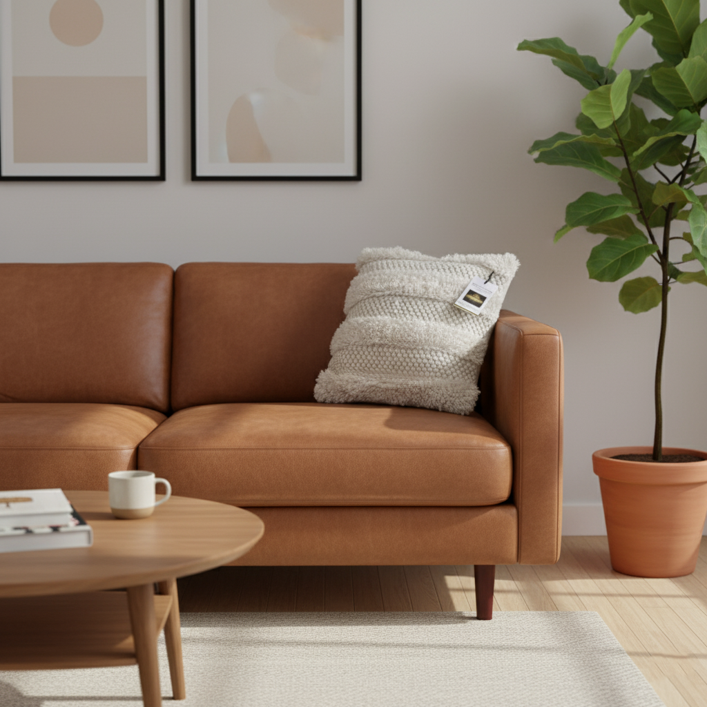 Arctic frost cotton cushion